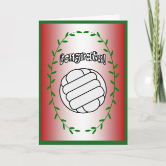 Cartão Voleibol - Parabéns!