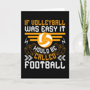 Cartão Voleibol - Se O Voleibol Fácil
