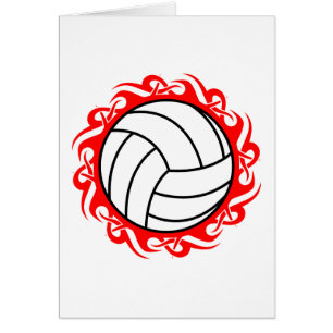 Cartão voleibol tribal
