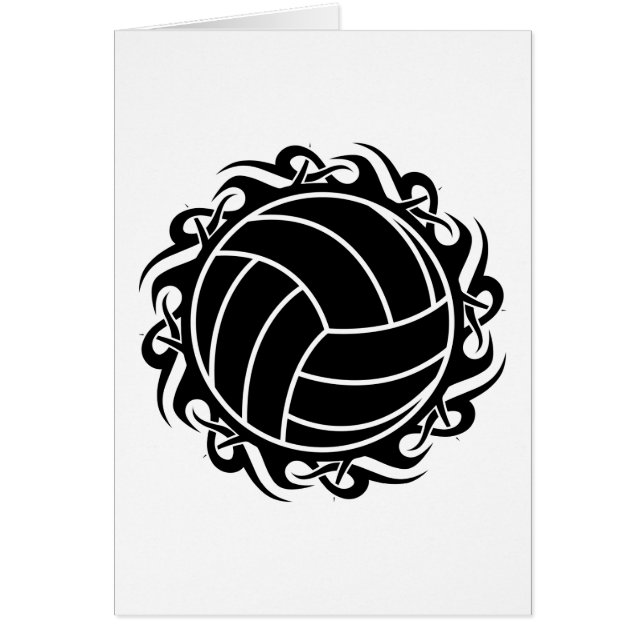 Cartão voleibol tribal (Frente)