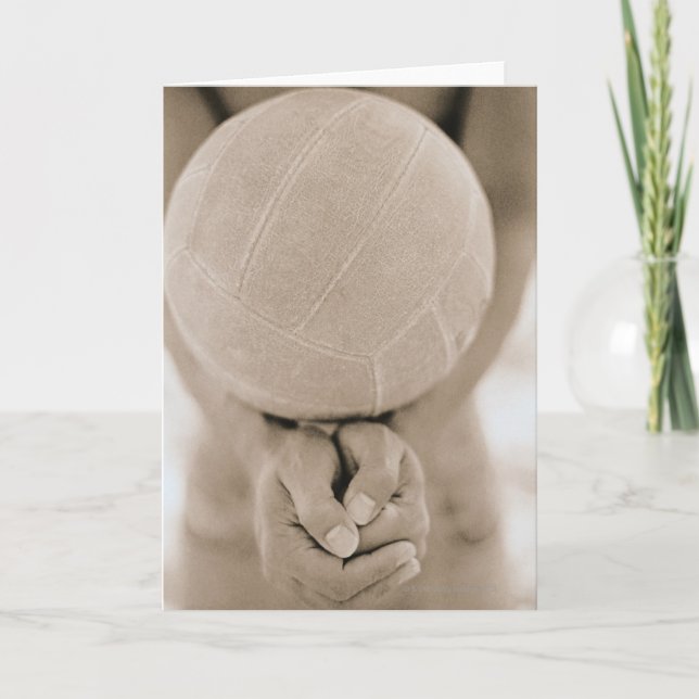 Cartão Volleyball Close-Up (Frente)