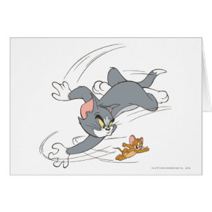 Cartão Volta da perseguição de Tom e de Jerry