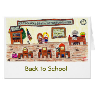 Cartão "Voltar à escola"