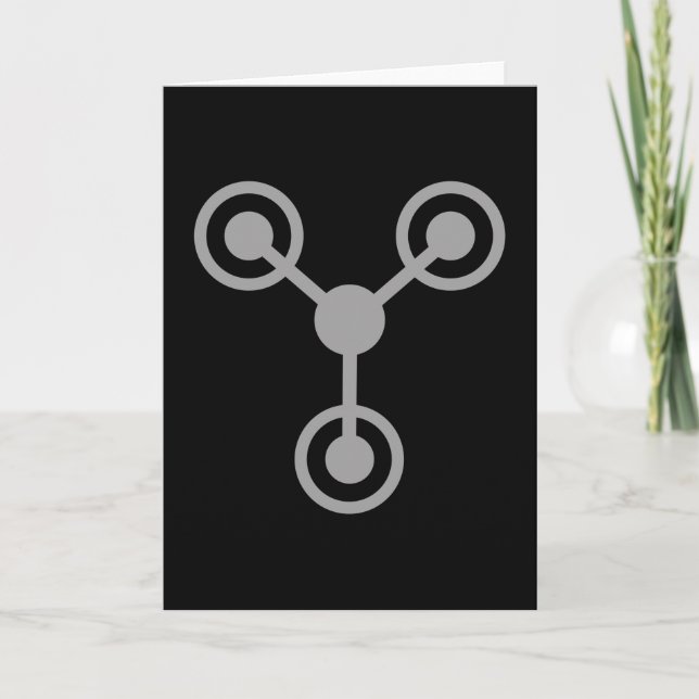 Cartão Voltar ao anos 80 por máquina de Viagem de tempo (Frente)