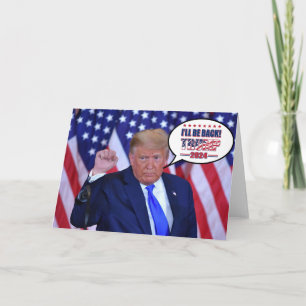 Cartão Voltarei - Trump 2024