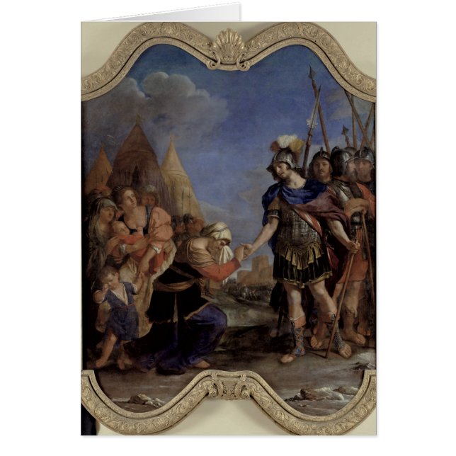 Cartão Volumnia antes de Coriolanus, 1643 (Frente)