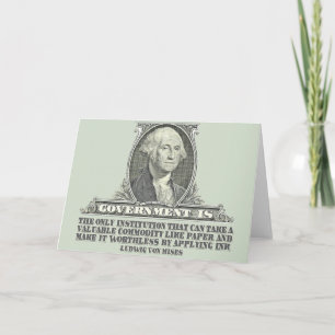 Cartão Von Mises no papel moeda