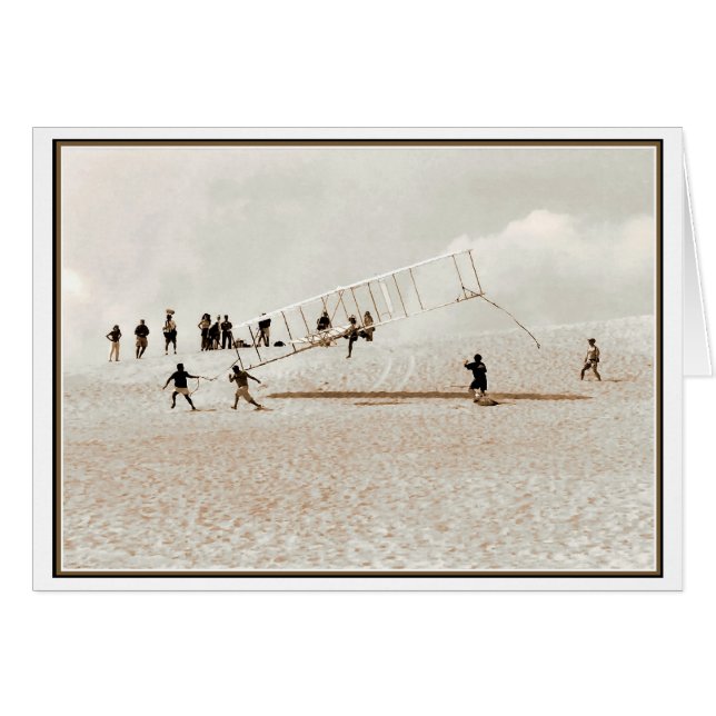 Cartão Voo de Teste de Kittyhawk (Frente Horizontal)