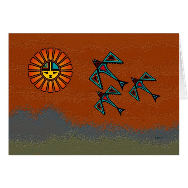 Cartão Vôo do corvo (Frente Horizontal)