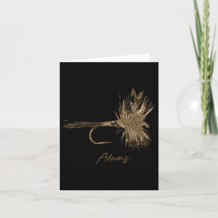 Cartão Voo Pesca Lure Adams Vintage