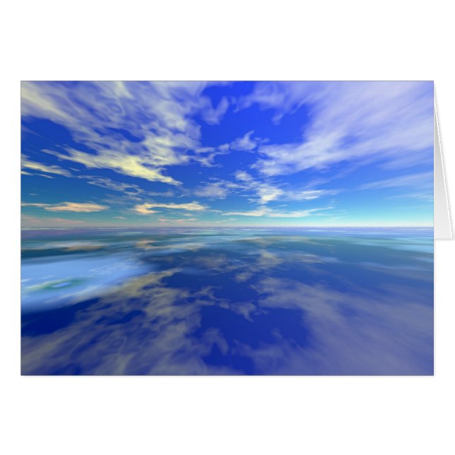 Cartão Voo sobre a água (Frente Horizontal)