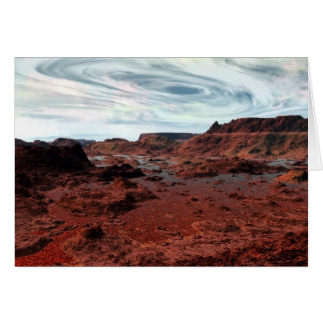 Cartão Vórtex vulcânico (Frente Horizontal)