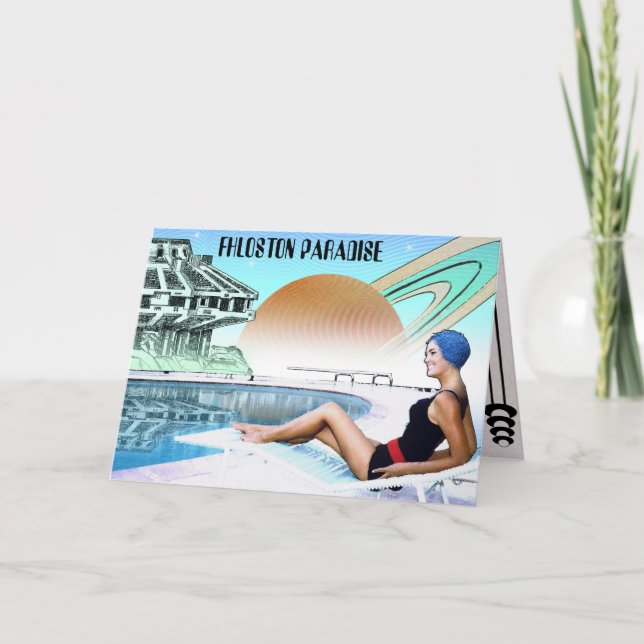 Cartão Vossa Palavras sobre Ficção Científica Saudação (Frente)