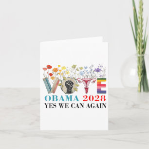 Cartão Votação Floral Obama 2028 Vamos Corrigir Este Pres