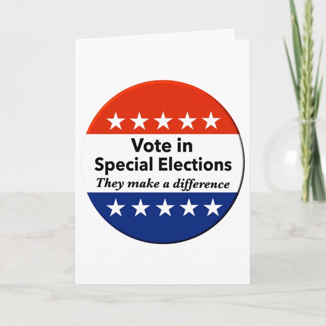 Cartão Votar Eleições Especiais (Frente)