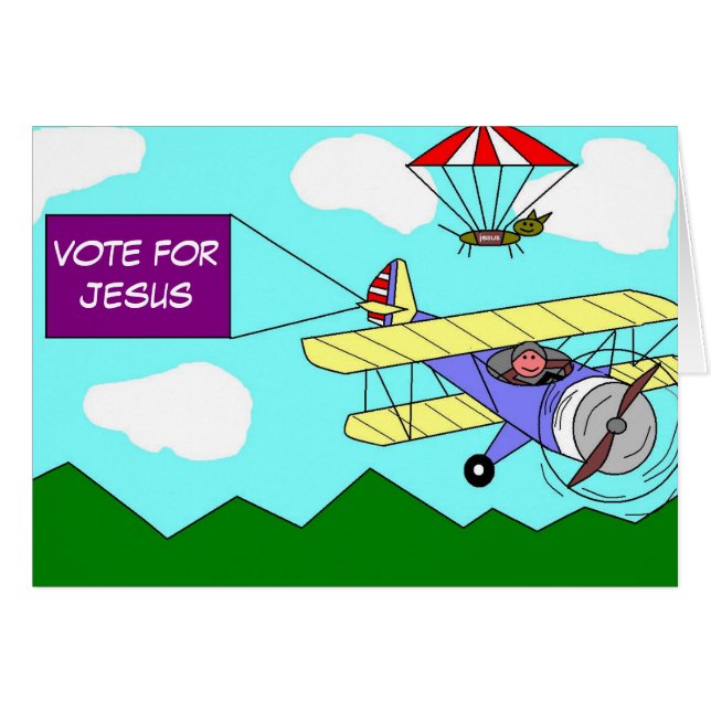 Cartão Votar Por Jesus (Frente Horizontal)