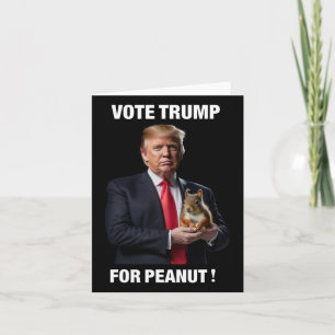 Cartão Votar Trump No Peanut O Esquilo 3