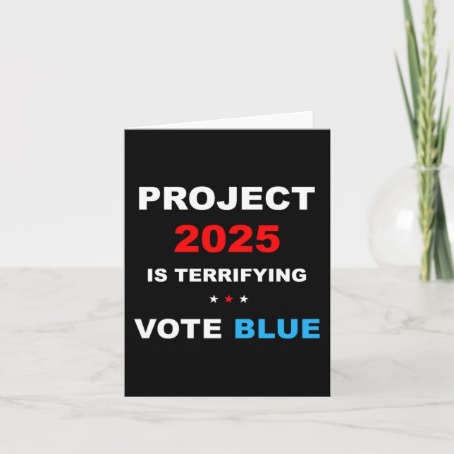 Cartão Vote Save Democracy Stop Project 2025 1 (Frente)