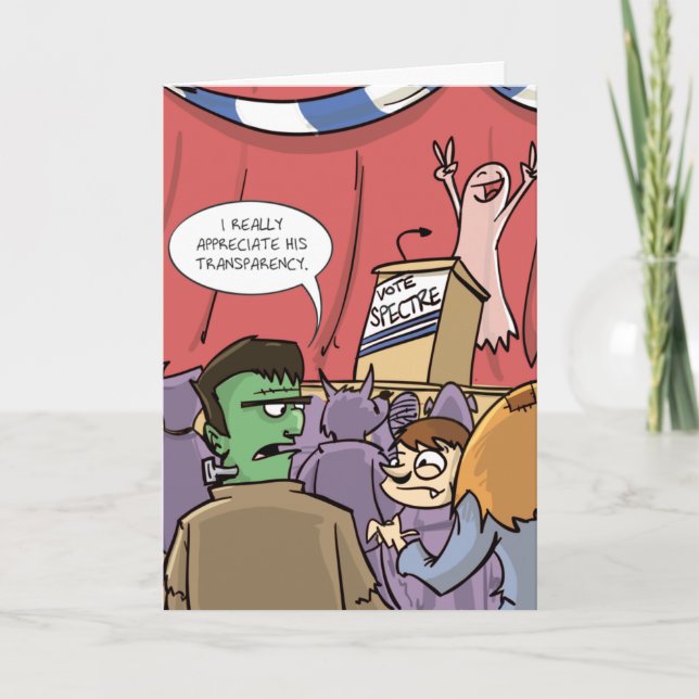 Cartão Vote Specter | Halloween Político (Frente)