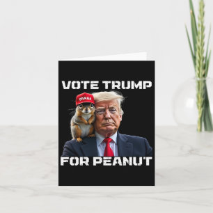 Cartão Vote Trump Para o Esquilo Peanut