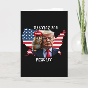 Cartão Vote Trump Para Peanut O Esquilo