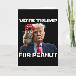 Cartão Vote Trump Para Peanut O Esquilo 2