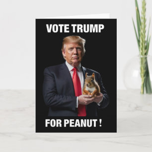 Cartão Vote Trump Para Peanut O Esquilo 5