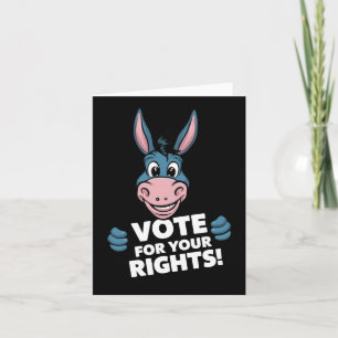 Cartão Votem Pelos Seus Direitos! Adesivo