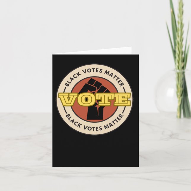 Cartão Votes Pretos (Frente)