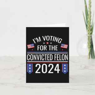 Cartão Voto A Favor Do Condenado Fellon 2024 Us Flag Pro-