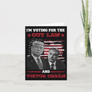 Cartão Voto a favor do Vikto OrbÁn 2024 Pro Tr