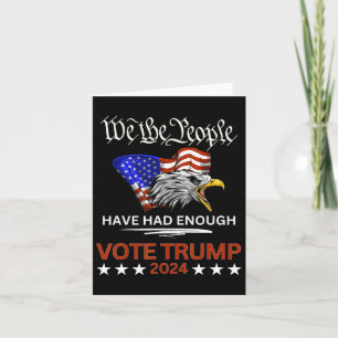 Cartão Voto Pró-Republicano Trump 2024 Que As Pessoas Têm