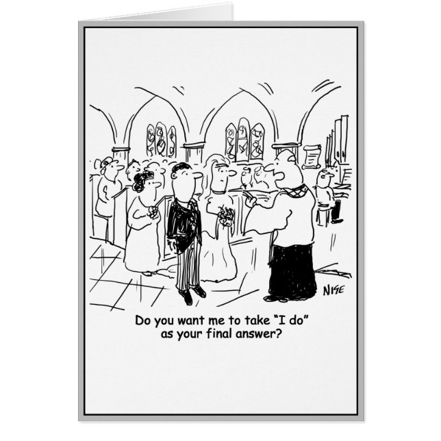 Cartão Votos do Casamento - Faço Como Resposta Final (Frente)