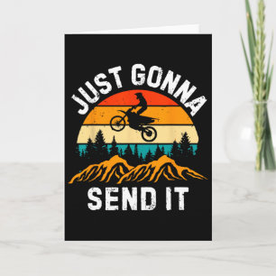 Cartão Vou Enviar Motocross Dirt Bike Dirt Biker