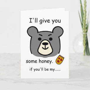 Cartão Vou Te Dar Um Pouco De Amor, Urso Dia de os namora