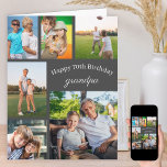 Cartão Vovô 6 Foto Colagem Qualquer Idade Grande Feliz An<br><div class="desc">Crie seu próprio cartão de aniversário para o vovô com uma colagem fotográfica feita de 6 de suas fotos favoritas. O modelo está pronto para trabalhar em qualquer idade e você pode editar vovô para vovô, geepa ou qualquer termo de carinho que você use para seu avô. Você também pode...</div>