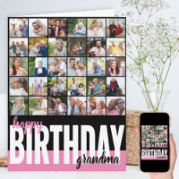 Vovó Colagem de Fotos 31 Imagem Feliz Aniversário
