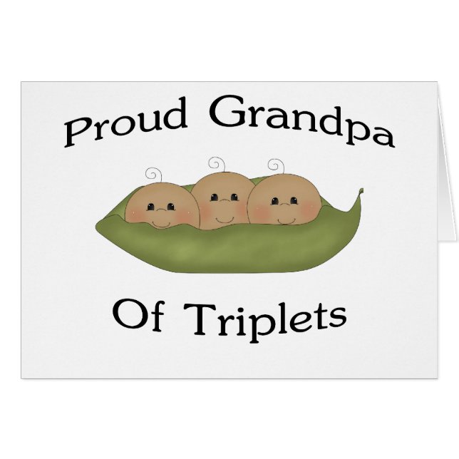 Cartão Vovô das objectivas triplas (Frente Horizontal)