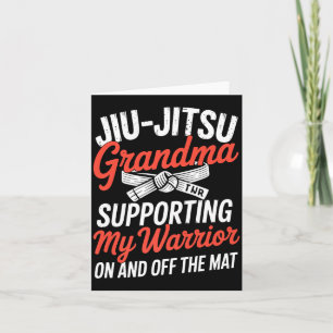 Cartão Vovó de Jiu-Jitsu Brasileiro Orgulhosa de Jiu-Jits