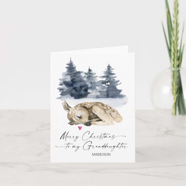 Cartão Vovó de Natal feliz (Frente)