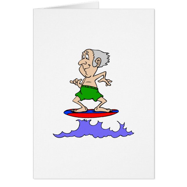 Cartão Vovô de Surfin (Frente)