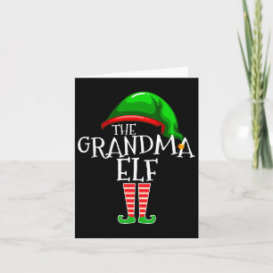 Cartão Vovó Elf Group Mating Family Natal