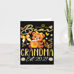 Cartão Vovó Est 2027 Gravata de Laço Floral Dia das Mães