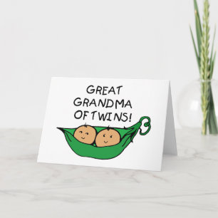 Cartão Vovó excelente de Gêmeos