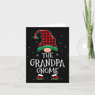 Cartão Vovô Gnomo Xmas Matando Xadrez Natal
