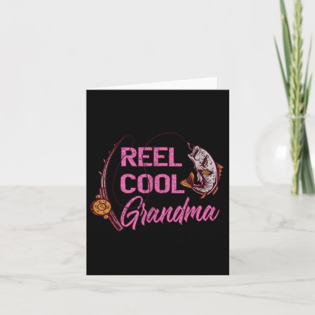 Cartão Vovó Legal pescadora (Frente)