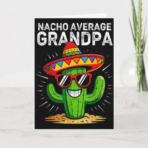 Cartão Vovô médio nacho engraçado cinco de mayo mexicano
