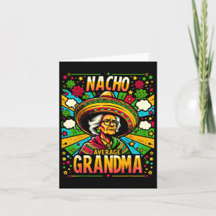 Cartão Vovó Nacho Média Presente Engraçado Cinco De Mayo