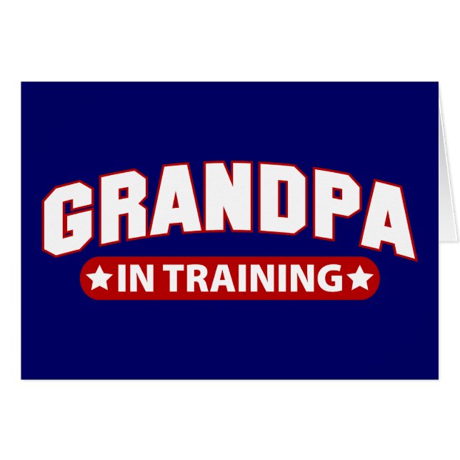 Cartão Vovô no treinamento (Frente Horizontal)