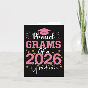 Cartão Vovó Orgulhosa De Um Colleg De Graduação De Forman